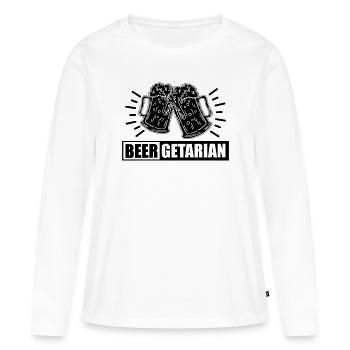 Beergetarian Beer Brewing Home Brewer Beer Brewer - Women's Premium Organic Long Sleeve Shirt - white - Front - Julia (174cm)