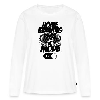Home Brewing Fashion Beer Brewing Malt Home Brewer - Women's Premium Organic Long Sleeve Shirt - white - Front - Julia (174cm)
