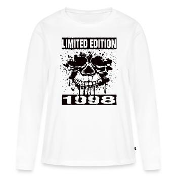 Édition limitée 1998 - T-shirt manches longues Premium bio Femme - blanc - Devant - Julia (174cm)