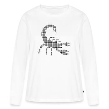 Scorpion - T-shirt manches longues Premium bio Femme - blanc - Devant - Julia (174cm)