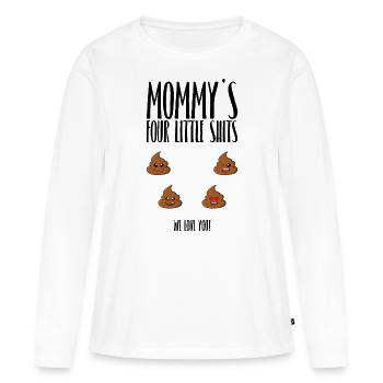 Lustiges Muttertag Geschenk zum Personalisieren - Frauen Premium Bio Langarmshirt - Weiß - Vorne - Julia (174cm)
