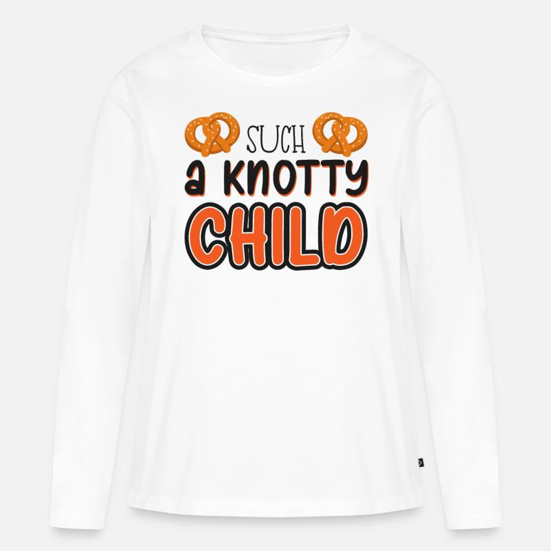 So ein knorriges Kind - Frauen Premium Bio Langarmshirt - Weiß