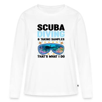 Marine biologist - Women's Premium Organic Long Sleeve Shirt - white - Front - Julia (174cm)