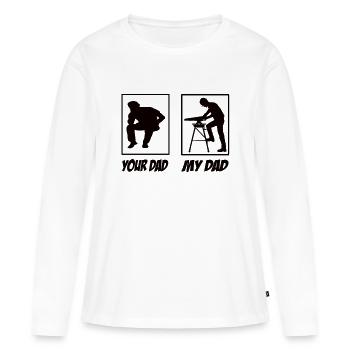 Schreiner - Frauen Premium Bio Langarmshirt - Weiß - Vorne - Julia (174cm)