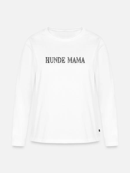 Hunde Mama - Frauen Premium Bio Langarmshirt - Weiß