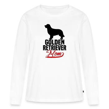 Golden Retriever Mom - Women's Premium Organic Long Sleeve Shirt - white - Front - Julia (174cm)