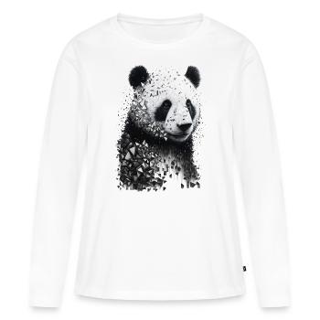 Panda Art Decay Gift Man Panda Bear Pandas - Women's Premium Organic Long Sleeve Shirt - white - Front - Julia (174cm)