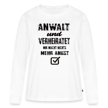 Anwalt - Frauen Premium Bio Langarmshirt - Weiß - Vorne - Julia (174cm)