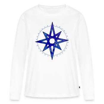 Stars - Star - Graphics - Graphic Design - Women's Premium Organic Long Sleeve Shirt - white - Front - Julia (174cm)