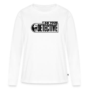 Je suis votre détective Retro Investigator Détectives - T-shirt manches longues Premium bio Femme - blanc - Devant - Julia (174cm)