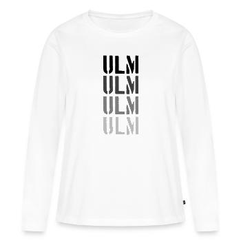 Ulm - T-shirt manches longues Premium bio Femme - blanc - Devant - Julia (174cm)