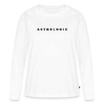 Astrologie Schriftzug - Frauen Premium Bio Langarmshirt - Weiß - Vorne - Julia (174cm)
