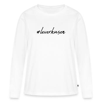 Leverkusen - T-shirt manches longues Premium bio Femme - blanc - Devant - Julia (174cm)