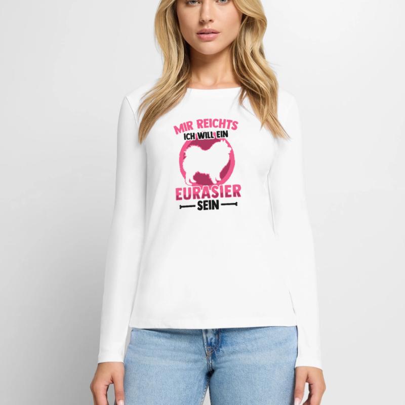 Will ein Eurasier sein Eurasian Spitz Frauen Premium Bio Langarmshirt