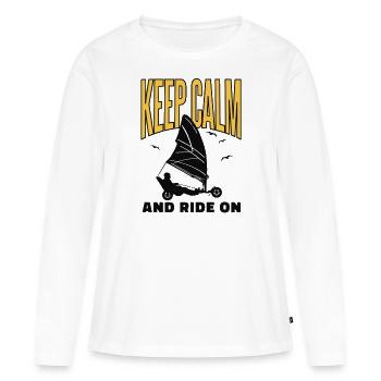 Sand Yachting Windracer Land Sailing Land Sailing - Women's Premium Organic Long Sleeve Shirt - white - Front - Julia (174cm)