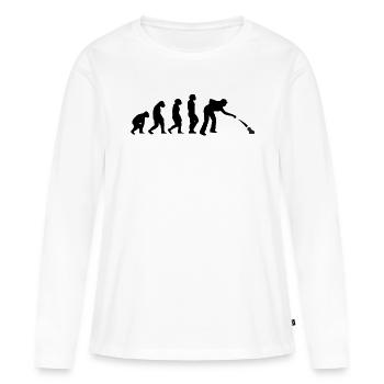 Petanque Boccia Petanque Balls Petanque Players - Women's Premium Organic Long Sleeve Shirt - white - Front - Julia (174cm)