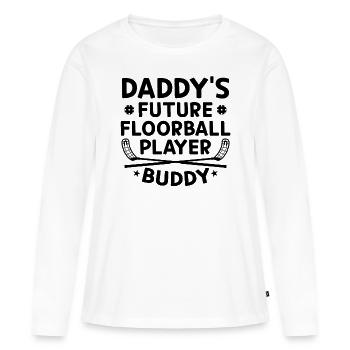 Daddy's Future Floorball Player Buddy - Baby Floor - Women's Premium Organic Long Sleeve Shirt - white - Front - Julia (174cm)