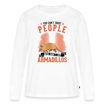 Tatou cadeau tatou - T-shirt manches longues Premium bio Femme - blanc - Devant - Julia (174cm)