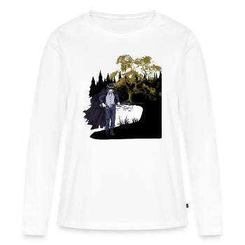 Horreur, Combattant, Épée, Guerrier, Magique - T-shirt manches longues Premium bio Femme - blanc - Devant - Julia (174cm)