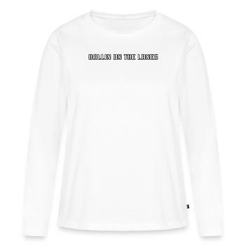 Bowling - Ballin sur les pistes - T-shirt manches longues Premium bio Femme - blanc - Devant - Julia (174cm)