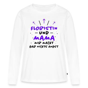 Floristin Spruch Floristik Witz Floristin Geschenk - Frauen Premium Bio Langarmshirt - Weiß - Vorne - Julia (174cm)