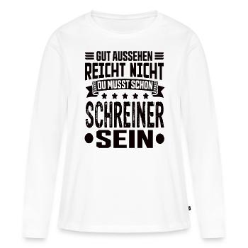 Carpenter Master Carpenter Carpentry Carpentry - Women's Premium Organic Long Sleeve Shirt - white - Front - Julia (174cm)