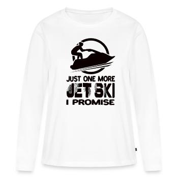 Encore un jet ski Je promets Jet Ski Jet Skis - T-shirt manches longues Premium bio Femme - blanc - Devant - Julia (174cm)
