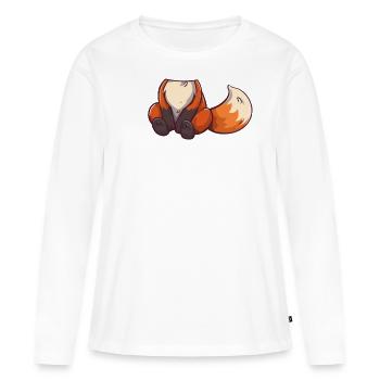 Clever Cartoon Fox Halloween Costume - Women's Premium Organic Long Sleeve Shirt - white - Front - Julia (174cm)