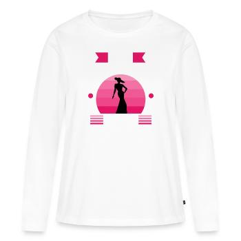 Divorce Diva - Frauen Premium Bio Langarmshirt - Weiß - Vorne - Julia (174cm)