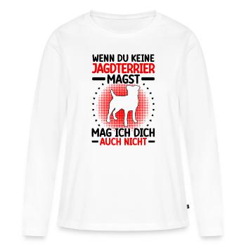 Jagdterrier mag dich nicht Deutscher Jagdhund - Frauen Premium Bio Langarmshirt - Weiß - Vorne - Julia (174cm)