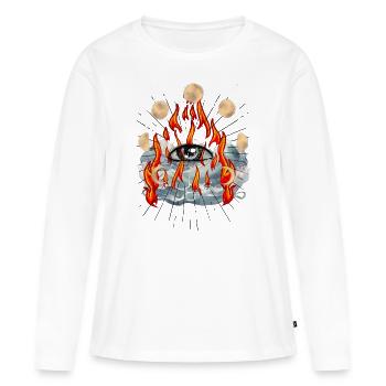 God Jesus Messiah spiritual - Women's Premium Organic Long Sleeve Shirt - white - Front - Julia (174cm)