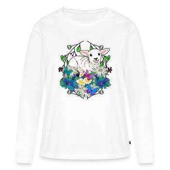 Easter Lamb Lambs Easter Children Child Sheep - Women's Premium Organic Long Sleeve Shirt - white - Front - Julia (174cm)