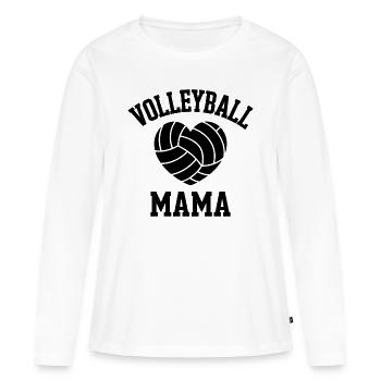 volley-ball dire drôle de cadeau de volley-ball - T-shirt manches longues Premium bio Femme - blanc - Devant - Julia (174cm)