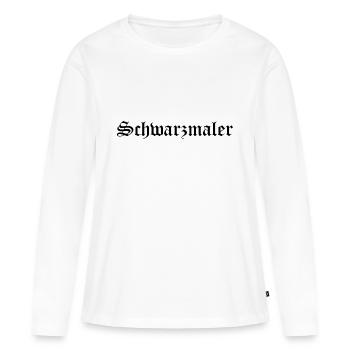 Gothic Ästhetik schwarze Schwarzmaler dark wave - Frauen Premium Bio Langarmshirt - Weiß - Vorne - Julia (174cm)