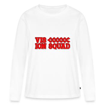 Escouade Vision 5 - T-shirt manches longues Premium bio Femme - blanc - Devant - Julia (174cm)