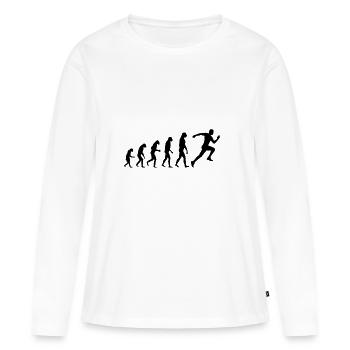 Evolution Sprinter Sport - Women's Premium Organic Long Sleeve Shirt - white - Front - Julia (174cm)