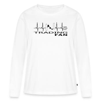 Commerce - T-shirt manches longues Premium bio Femme - blanc - Devant - Julia (174cm)