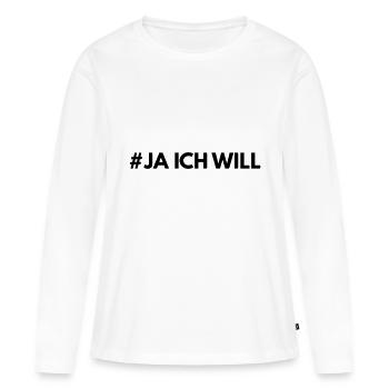 Fêter la célibataire Fille De Célibataire Renard Cadeau - T-shirt manches longues Premium bio Femme - blanc - Devant - Julia (174cm)