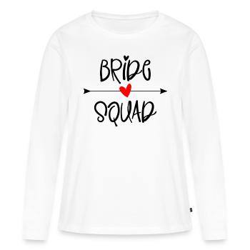 Bride Squad - Frauen Premium Bio Langarmshirt - Weiß - Vorne - Julia (174cm)