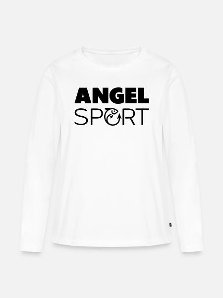 Angelsport - Frauen Premium Bio Langarmshirt - Weiß