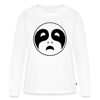 Triste Black Metal - T-shirt manches longues Premium bio Femme - blanc - Devant - Julia (174cm)