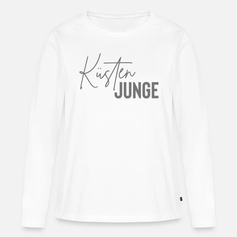 küsten junge - Frauen Premium Bio Langarmshirt - Weiß