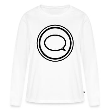 Ballon - T-shirt manches longues Premium bio Femme - blanc - Devant - Julia (174cm)