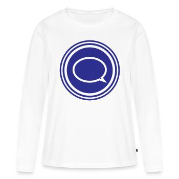 Ballon - T-shirt manches longues Premium bio Femme - blanc - Devant - Julia (174cm)