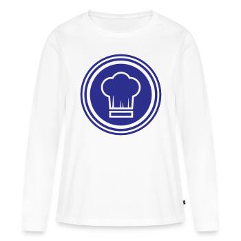Chef's hat Chef - Women's Premium Organic Long Sleeve Shirt - white - Front - Julia (174cm)