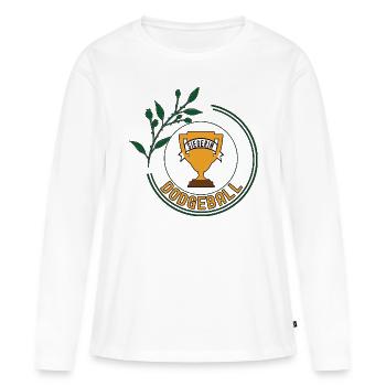 Dodgeball Siegerin Dodgeballerin Spielerin Sieg - Frauen Premium Bio Langarmshirt - Weiß - Vorne - Julia (174cm)
