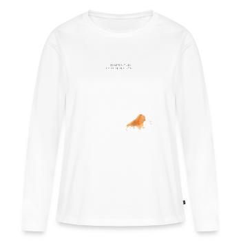 Tache de ketchup - T-shirt manches longues Premium bio Femme - blanc - Devant - Julia (174cm)