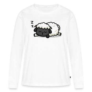 Schlafendes Lamm - Frauen Premium Bio Langarmshirt - Weiß - Vorne - Julia (174cm)