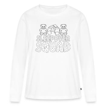 Soirée pyjama pyjama soirée pyjama - T-shirt manches longues Premium bio Femme - blanc - Devant - Julia (174cm)