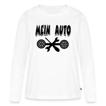 Auto - Frauen Premium Bio Langarmshirt - Weiß - Vorne - Julia (174cm)